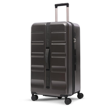 Aerolite 101L Large Trunk Suitcase with 4+1 Spinner Wheels, ABS Hard Shell Luggage with TSA Lock, Lightweight Check-in Travel Suitcase Trunk - Charcoal